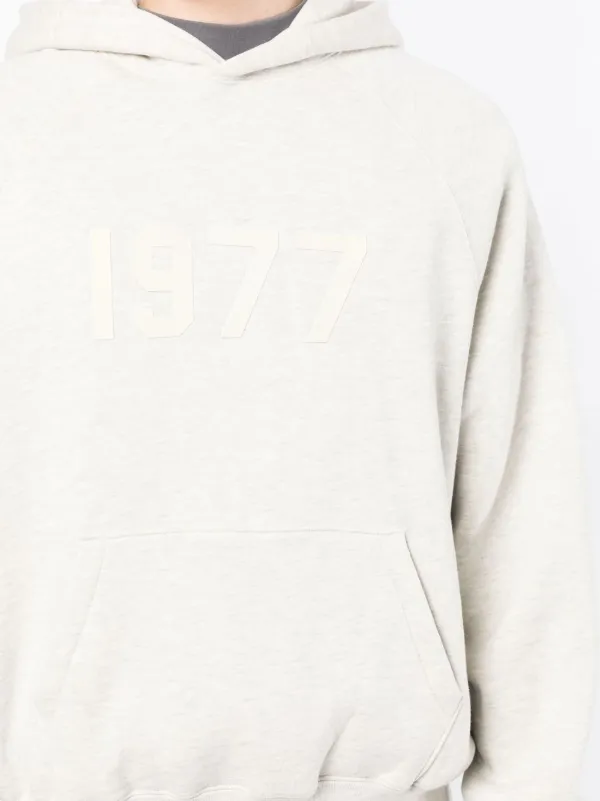 FEAR OF GOD ESSENTIALS '1977' Print Hoodie | Grey | FARFETCH