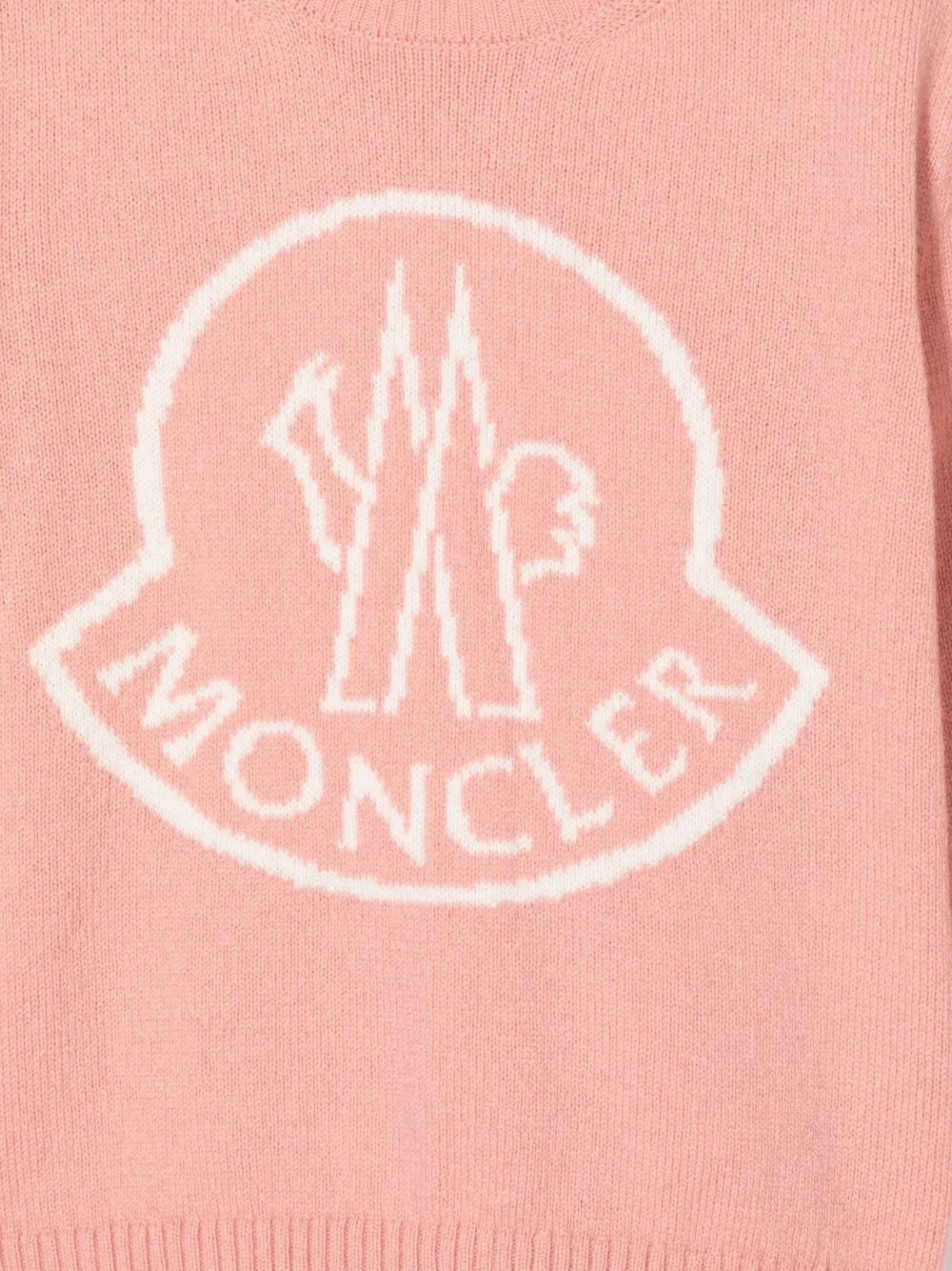  Moncler Enfant Sweatshirt Mit Logo Print   Rosa 