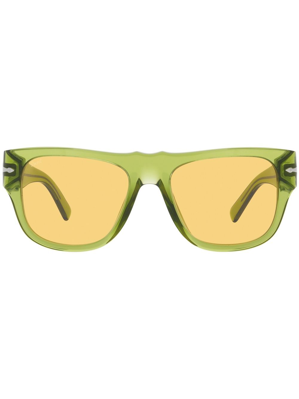 Persol rectangle-frame sunglasses - Green