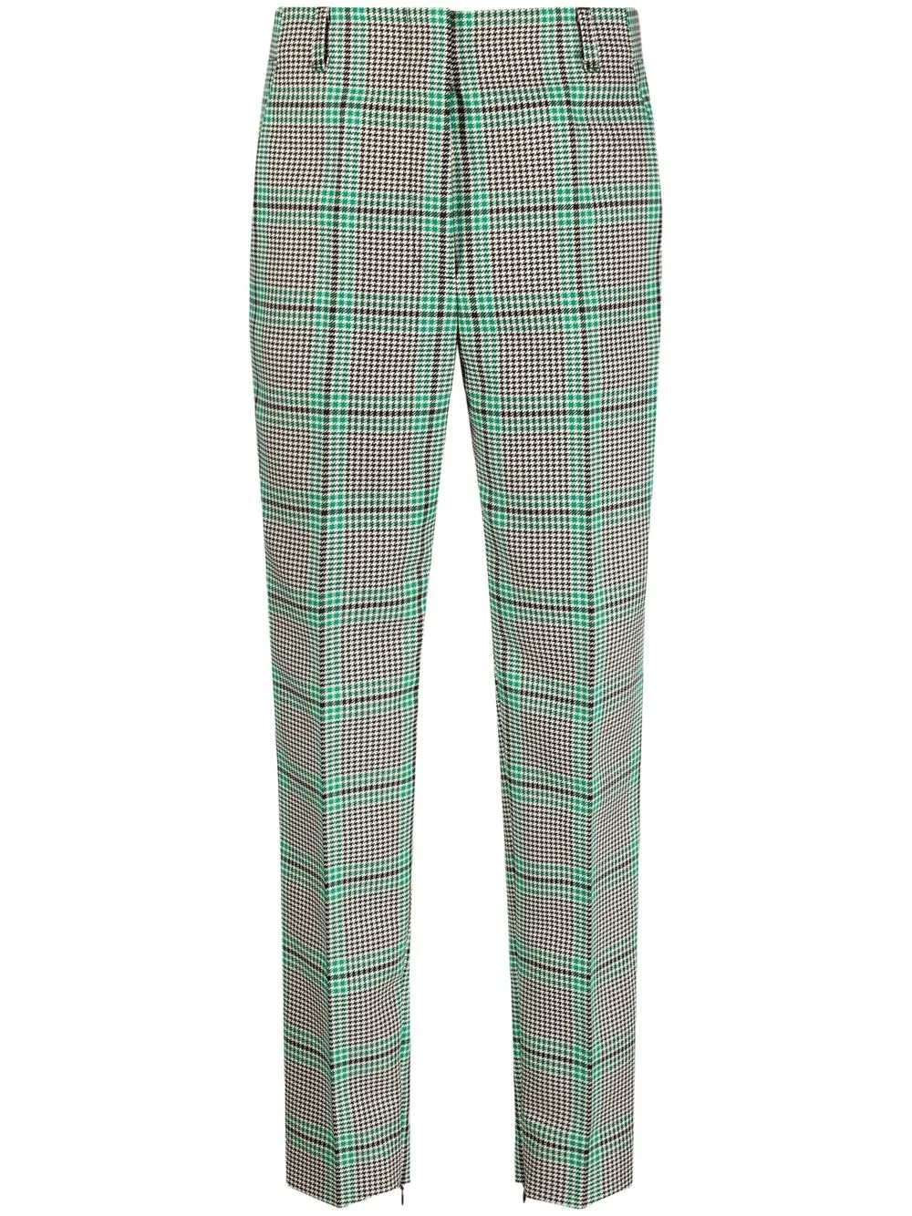 

Dorothee Schumacher pantalones con motivo pied de poule - Verde