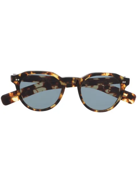 Eyevan7285 lentes del sol con armazón redonda estilo carey 