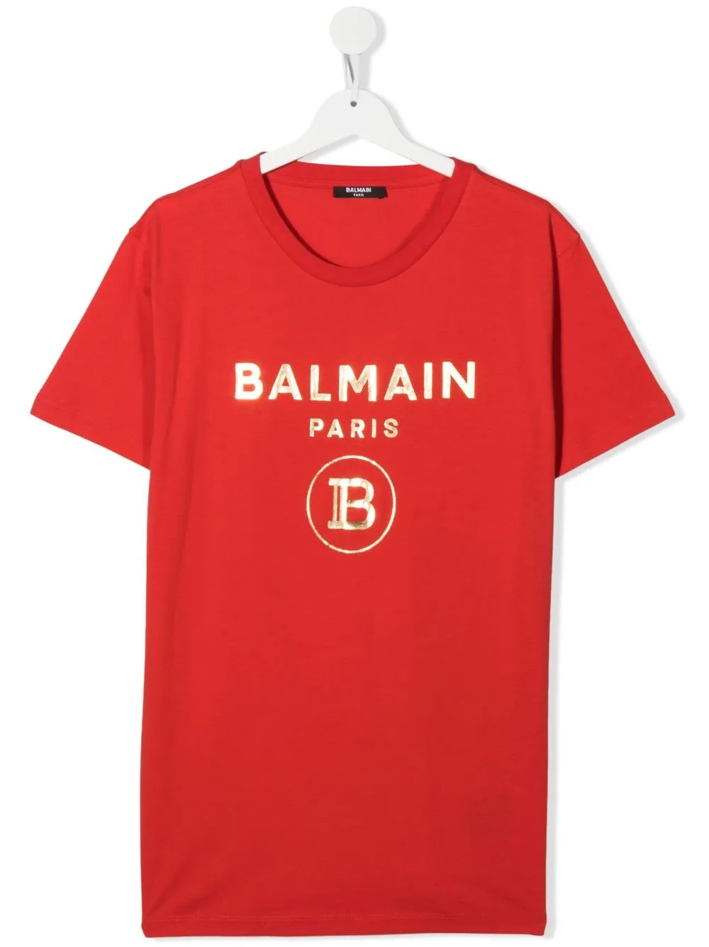 

Balmain Kids playera con logo estampado - Rojo