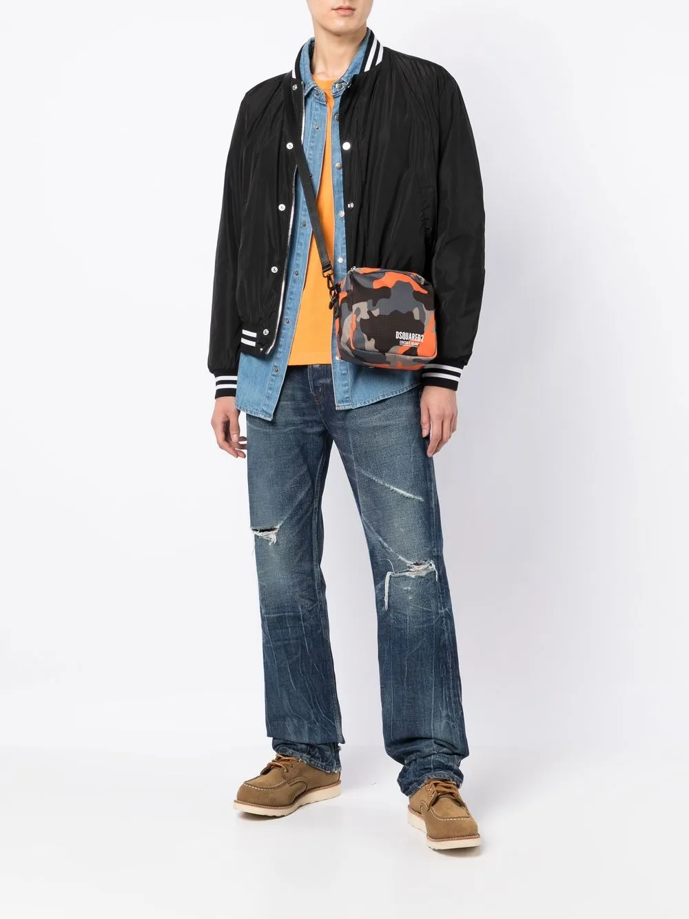 Dsquared2 Messengertas met camouflageprint - Veelkleurig