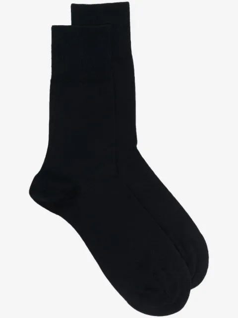 Falke logo-knit virgin-wool socks