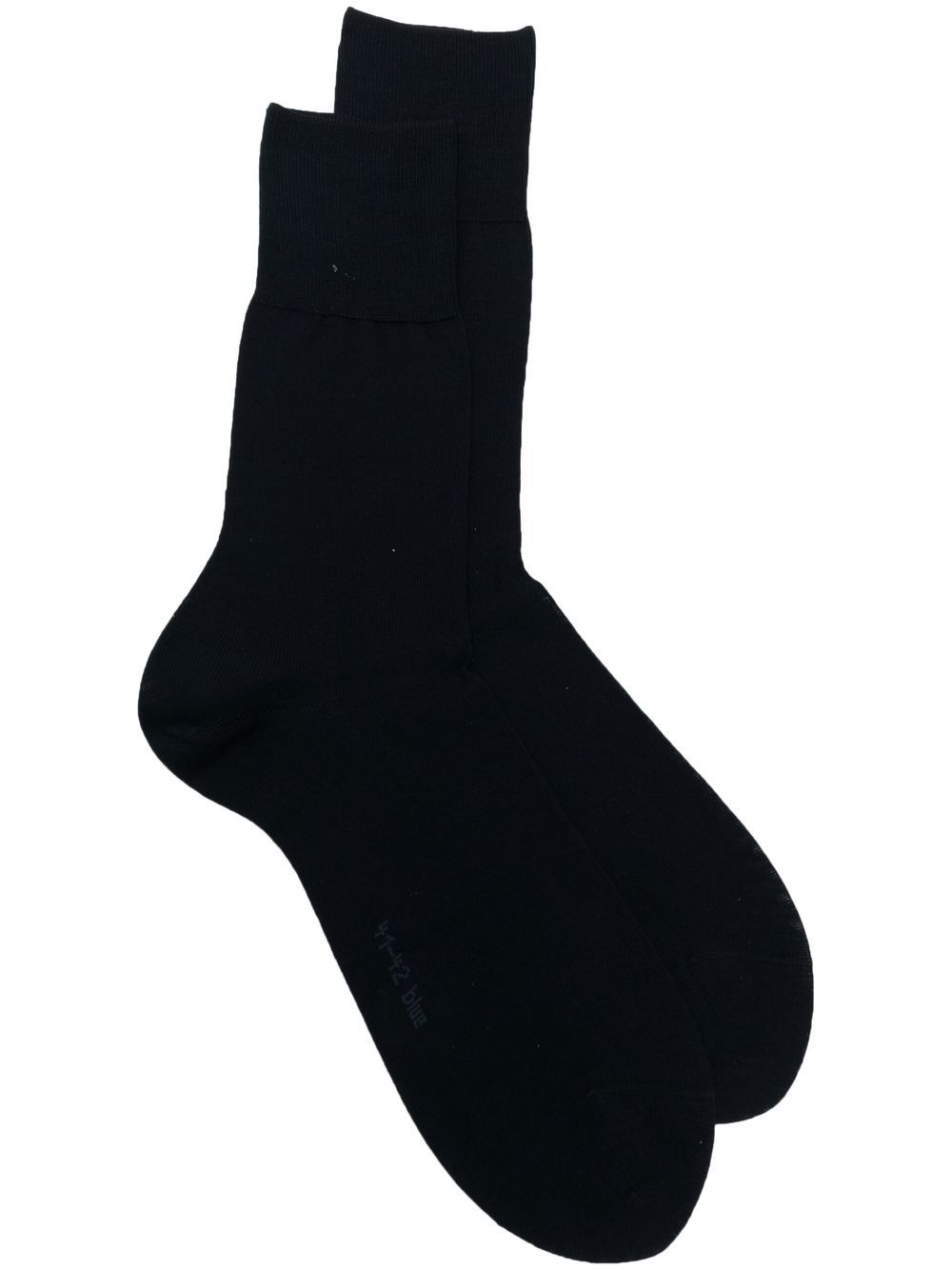 intarsia-knit logo cotton socks