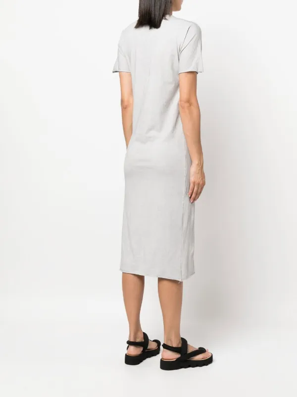 Midi t shirt dress with outlet slits