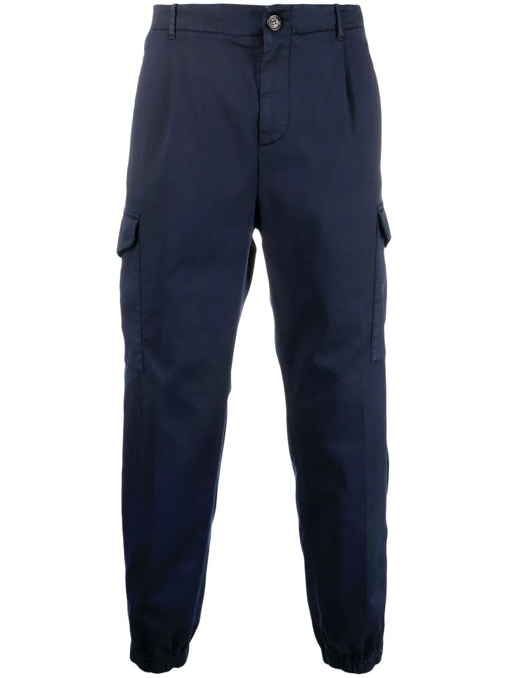 

Brunello Cucinelli pantalones ajustados con cierre lateral - Azul