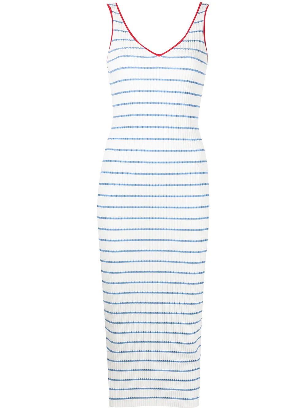 

STAUD Dana V-neck midi dress - White