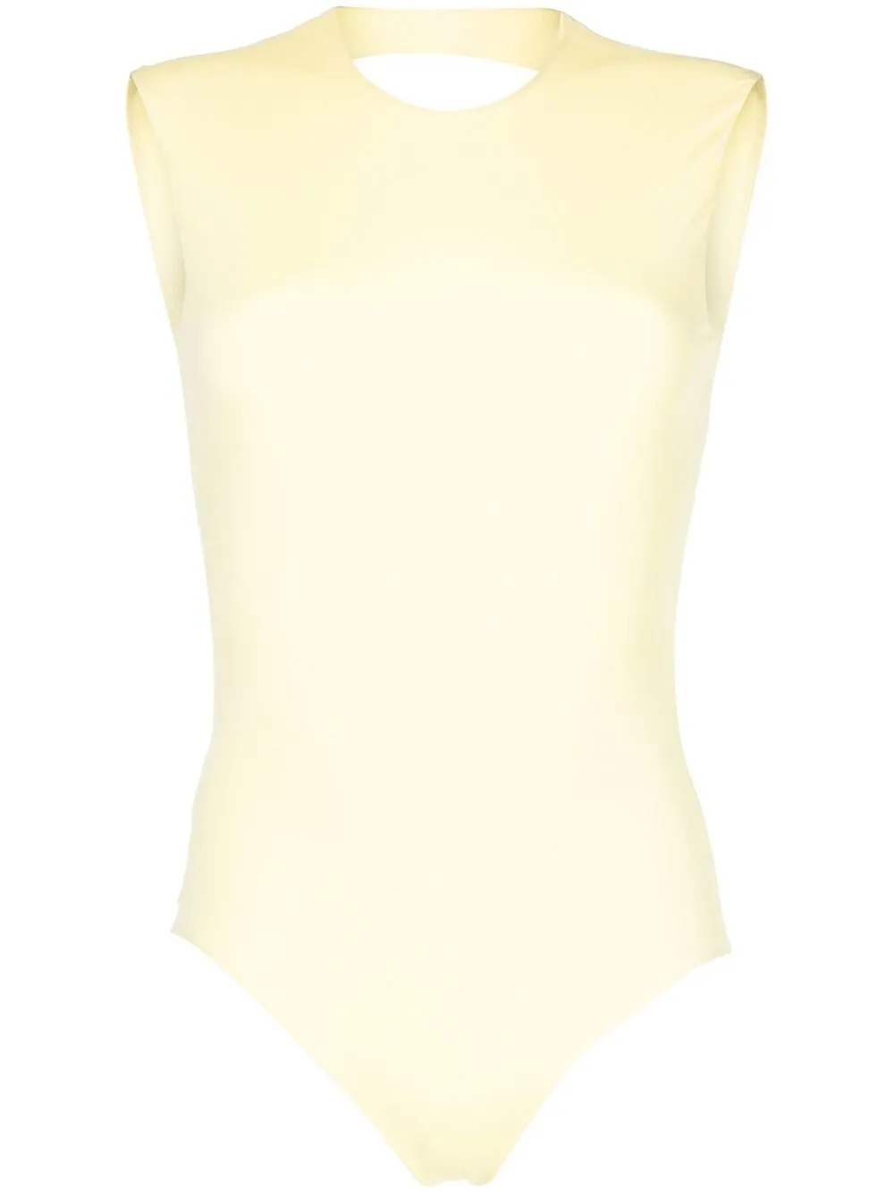 

Paris Georgia sleeveless backless bodysuit - Yellow