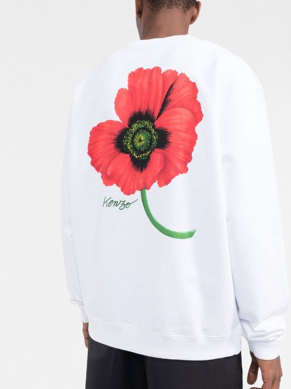 Kenzo Poppy Cotton Sweatshirt - Farfetch