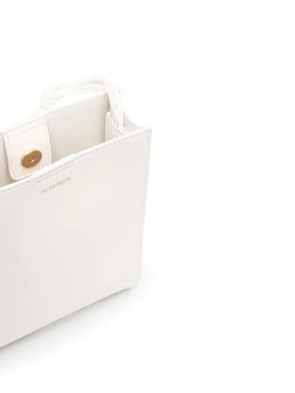 ★Jil Sander★ Medium Tangle Shoulder Bag White JSPU853172WU Jil Sander Tangle White Leather Medium Cross Body Bag