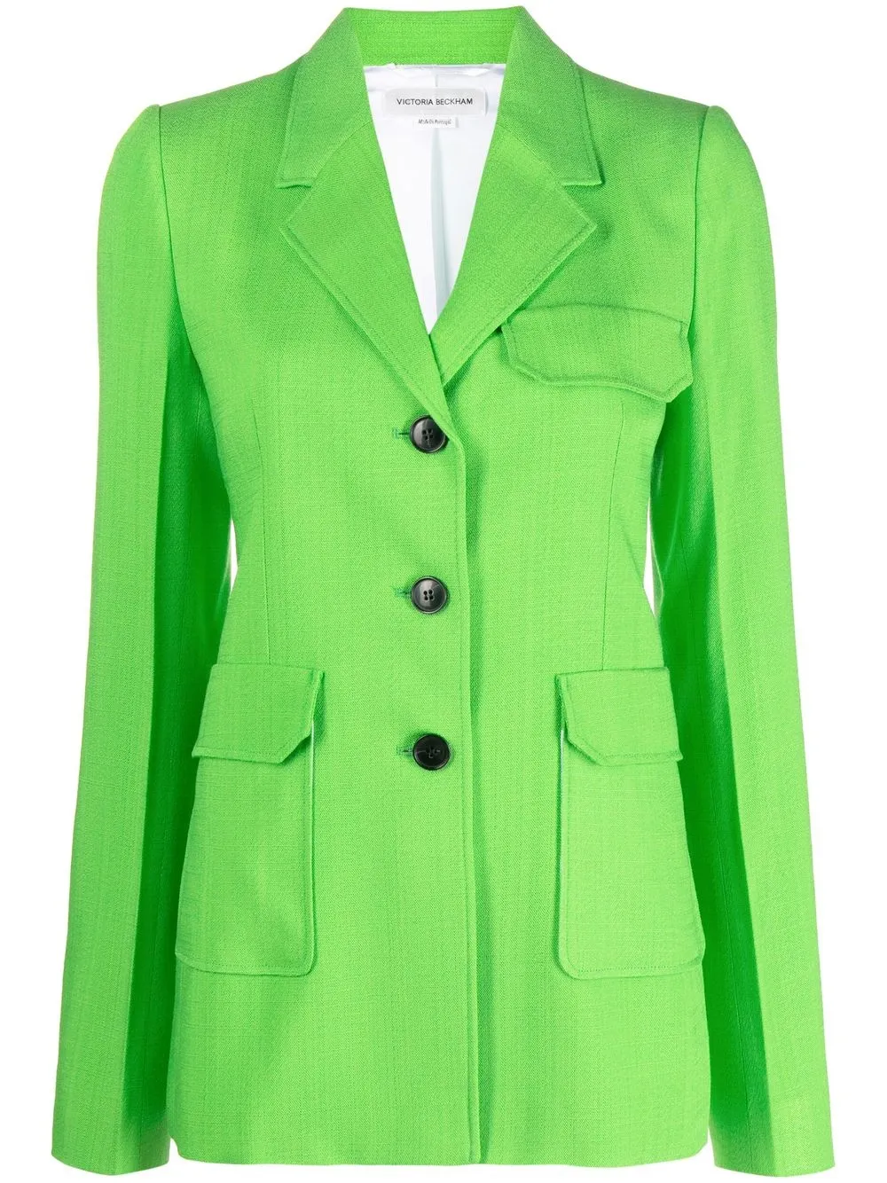 

Victoria Beckham single-breasted long-sleeve jacket - Green