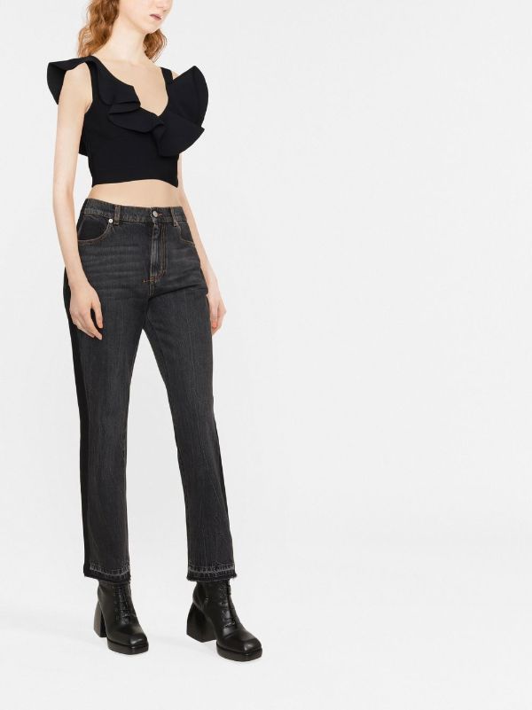 Alexander McQueen high-waist Bootcut Jeans - Farfetch