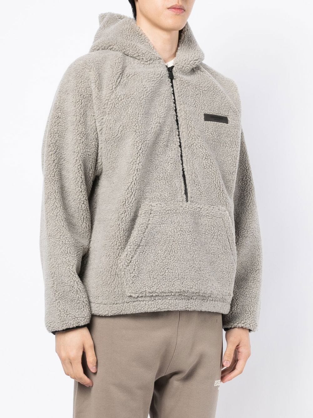 FEAR OF GOD ESSENTIALS Appliqué Logo half-zip Hoodie - Farfetch