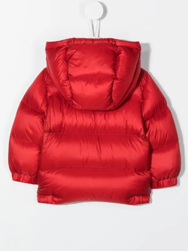 Boys red shop puffer jacket