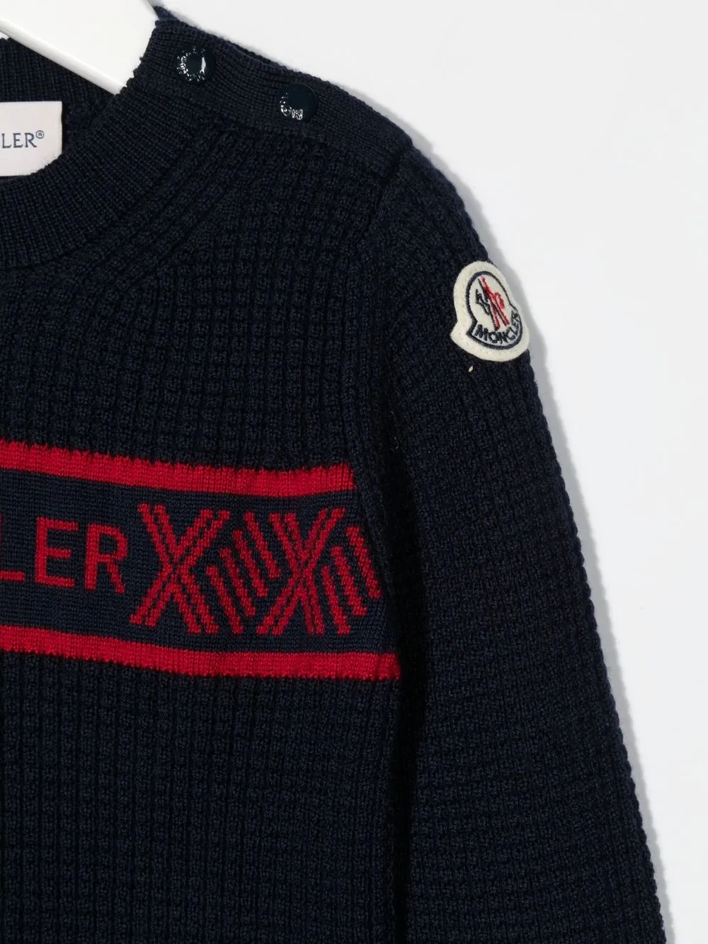  Moncler Enfant Sweatshirt Mit Logo Print   Blau 