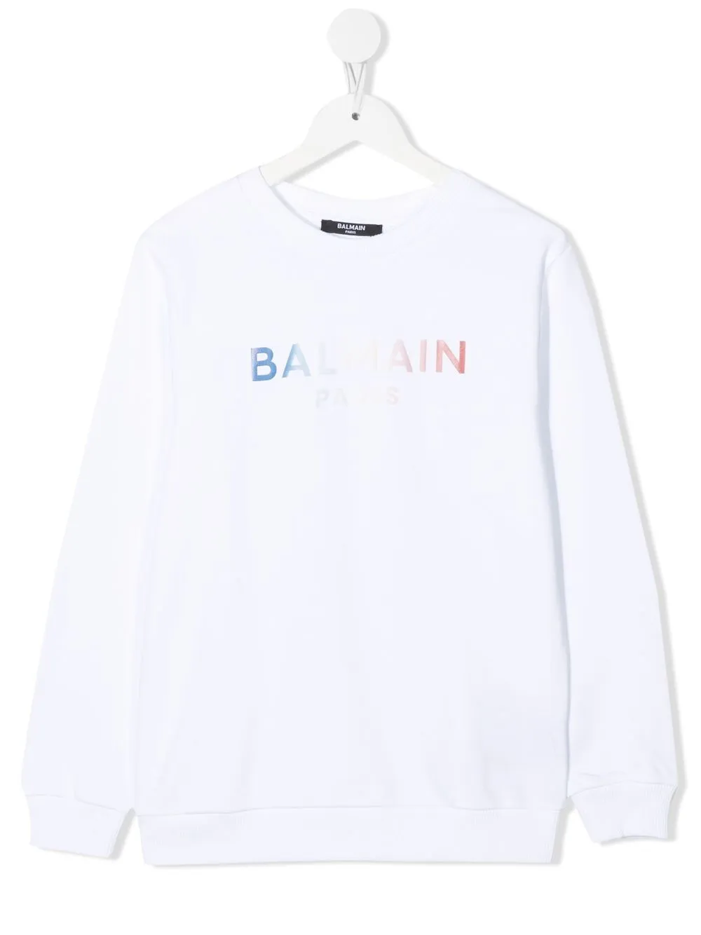 

Balmain Kids sudadera con logo estampado - Blanco