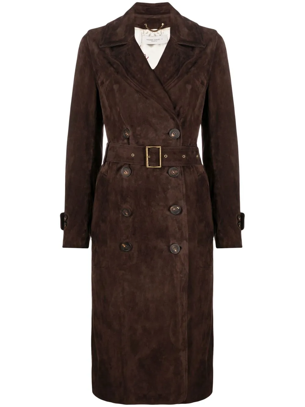 

Golden Goose belted double-breasted trench - Brown