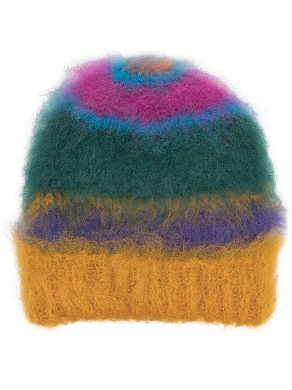 C.C MULTI COLOR BLOCK STRIPES POM BEANIE-HAT-4001