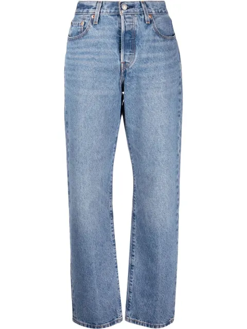 Levi's high-rise straight-leg jeans