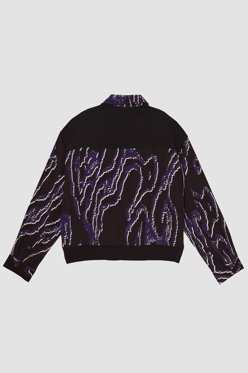 Printed Zip-Front Bowler Jacket-black #1 Printed Zip-Front Bowler Jacket, null- 7