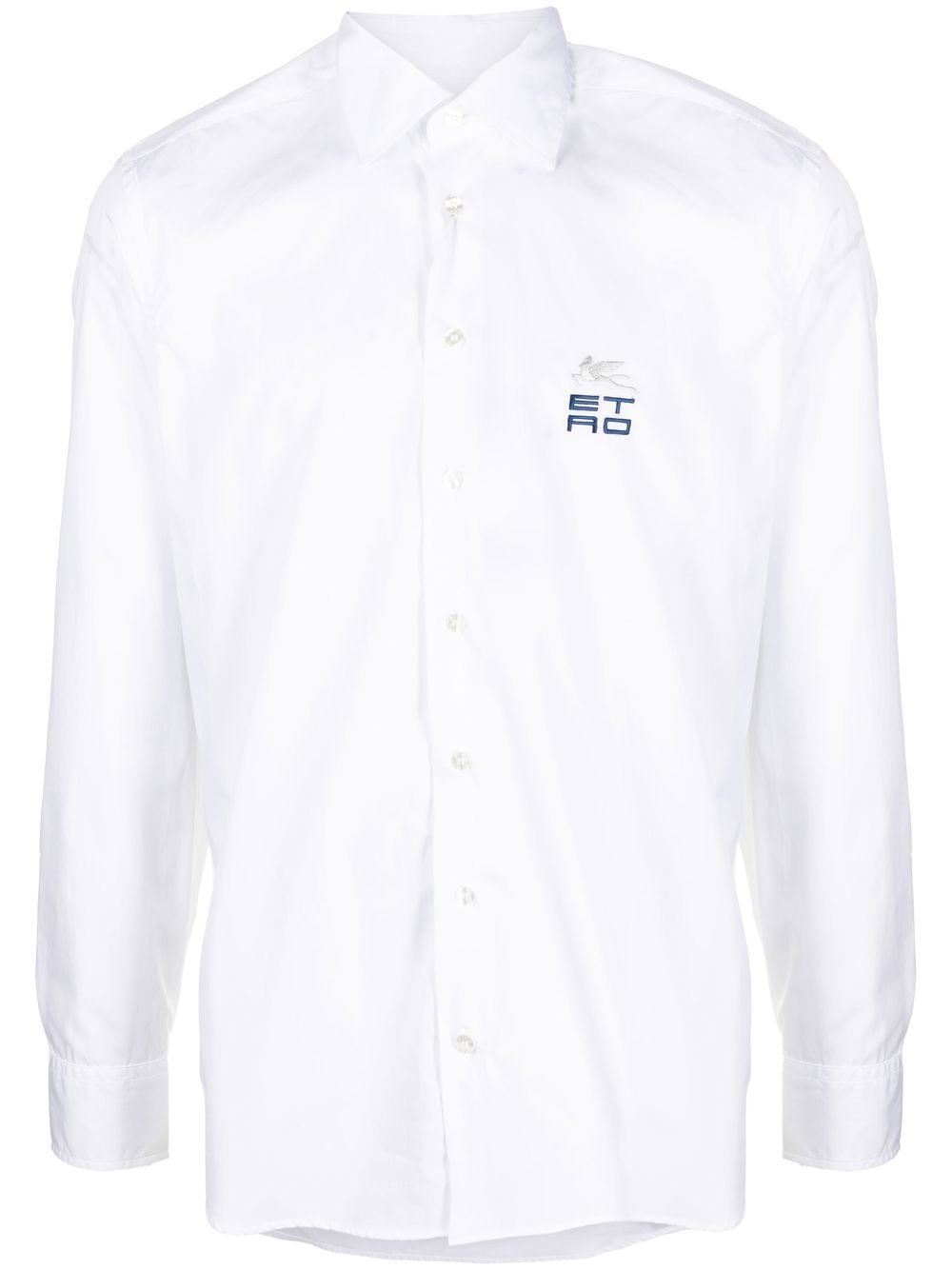 

ETRO playera con logo bordado - Blanco