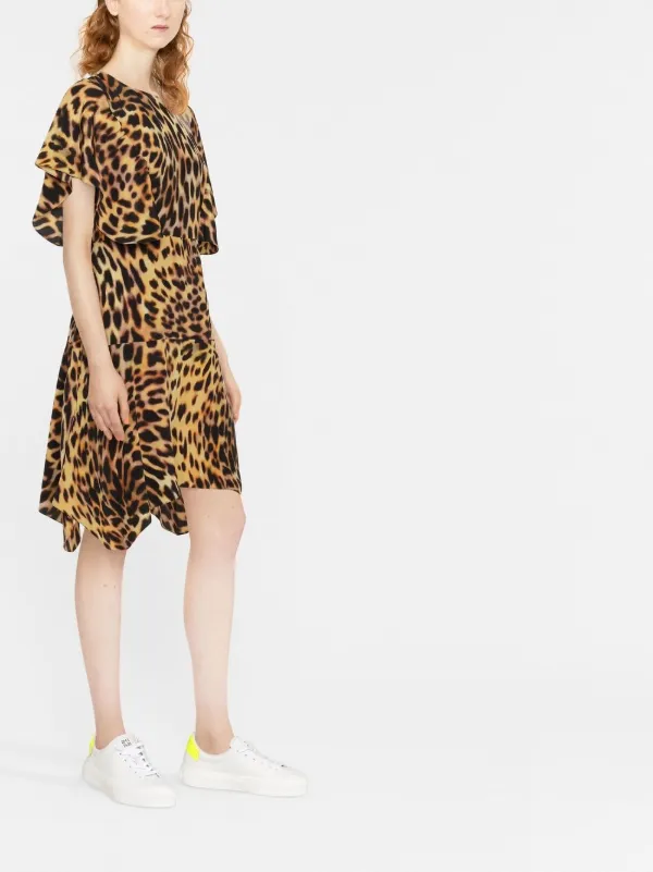 Stella McCartney ステラ・マッカートニー レオパード シルクドレス 