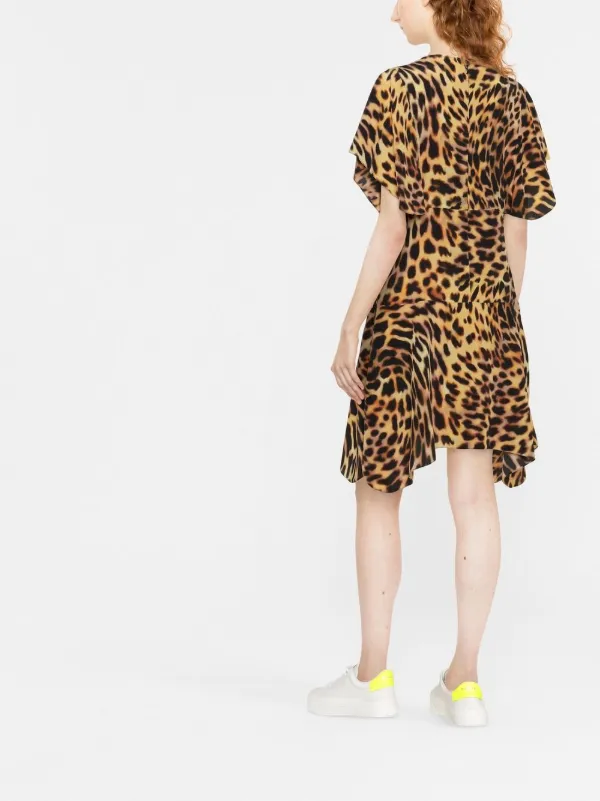 Stella McCartney ステラ・マッカートニー レオパード シルクドレス 