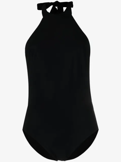 ZIMMERMANN halterneck fitted swimsuit