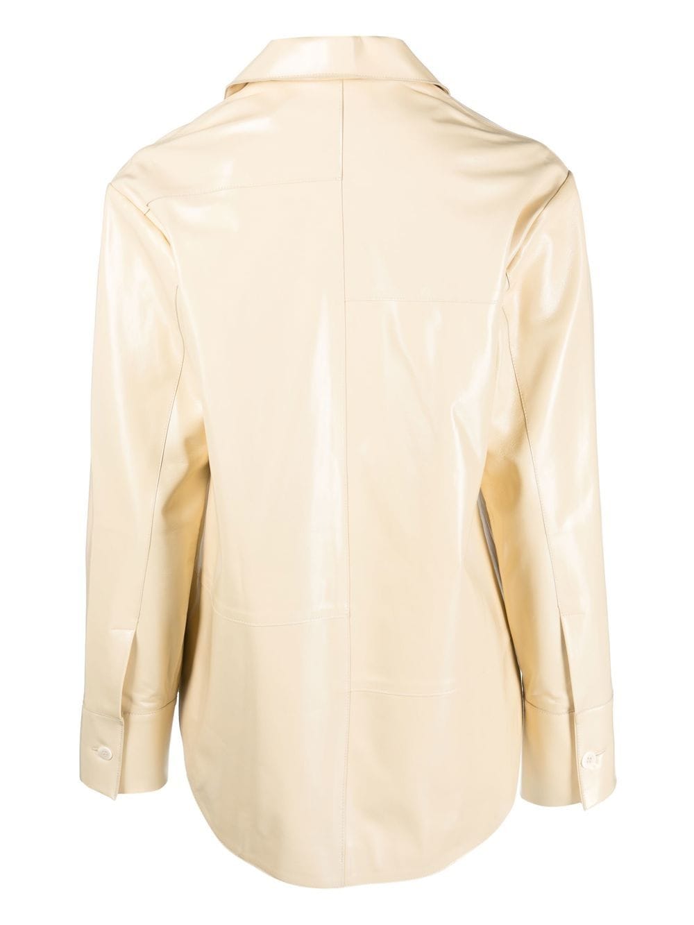AERON Leren blouse - Geel