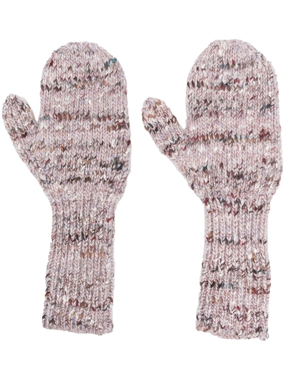 

AERON Renard knitted mittens - Purple