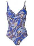 Lygia & Nanny graphic-print swimsuit - Blue