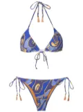 Lygia & Nanny graphic-print bikini - Blue
