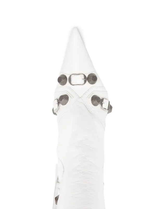 Balenciaga Cagole 90mm knee high Boots White FARFETCH AU
