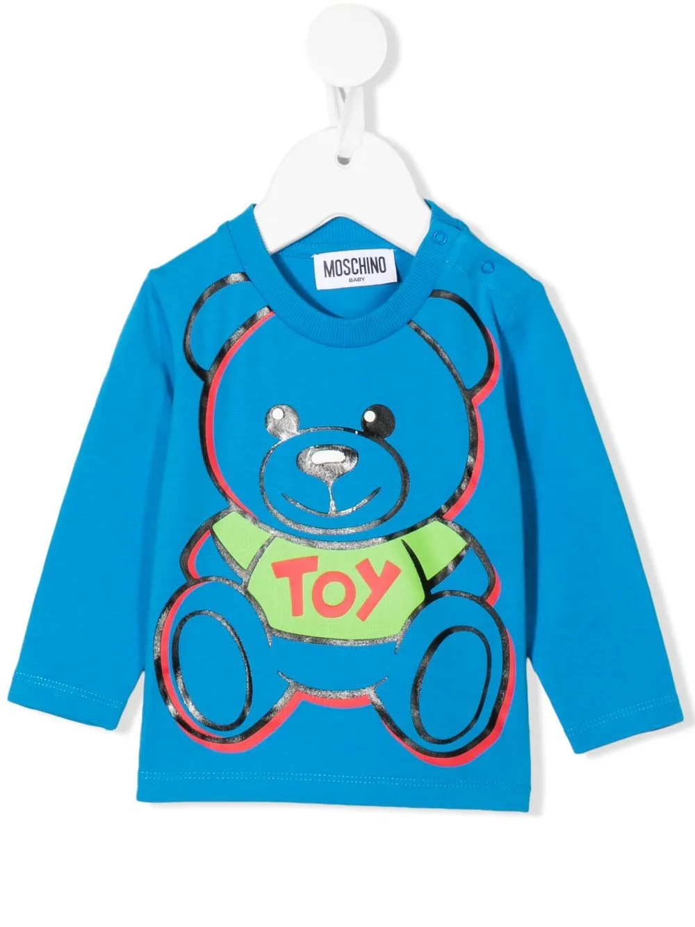 

Moschino Kids playera con motivo Teddy Bear - Azul