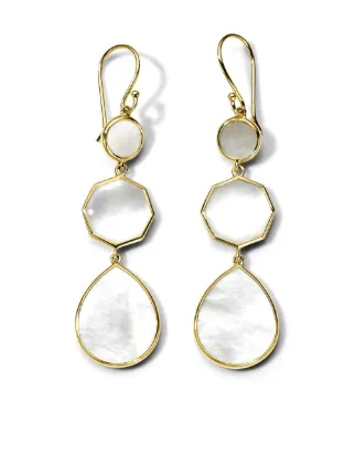 送料無料 いつまで IPPOLITA Rock Candy マザーオブパール ピアス 18Kイエロー アクセサリー
