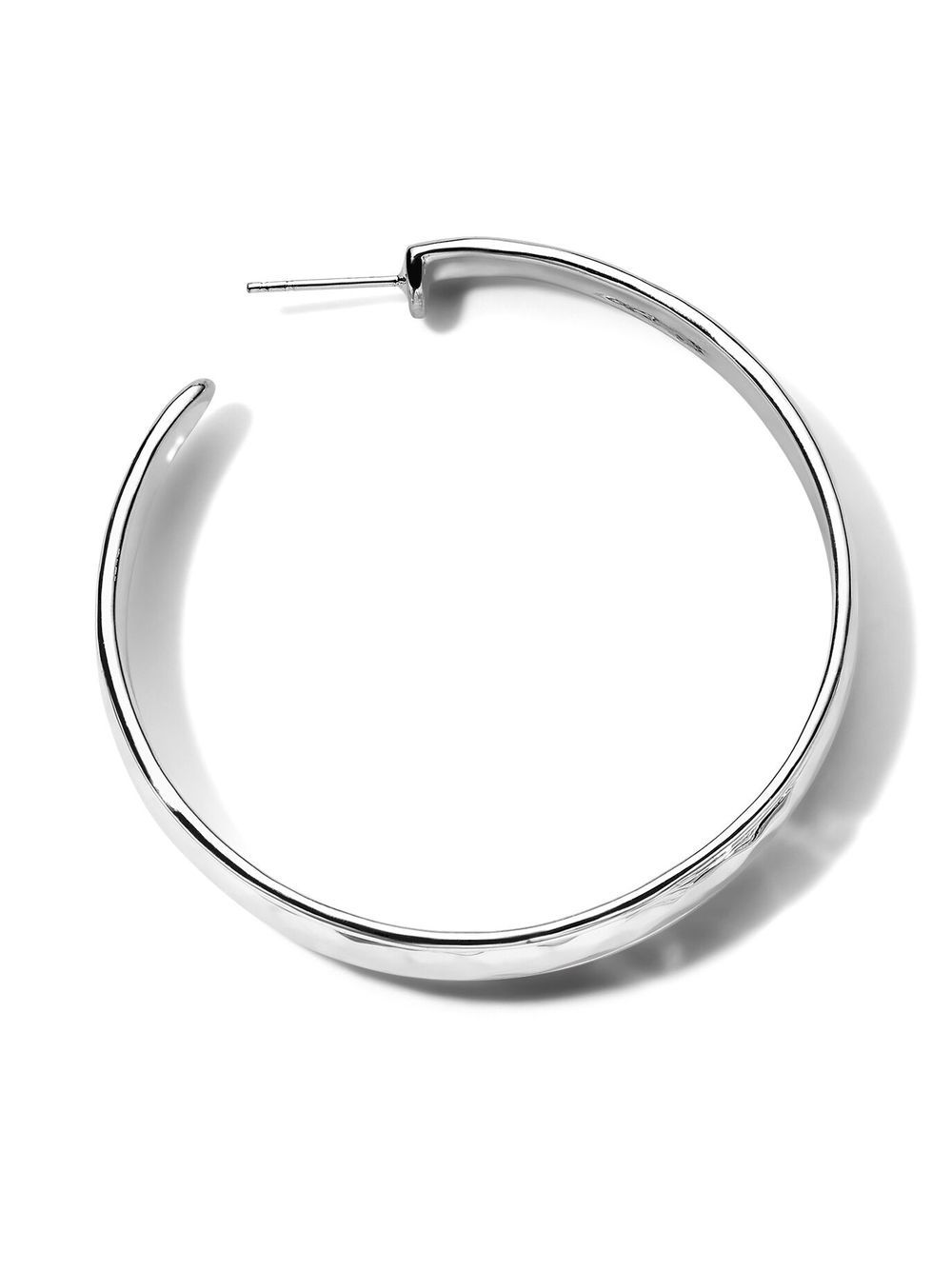 Shop Ippolita Round Hoop Earrings In Silver