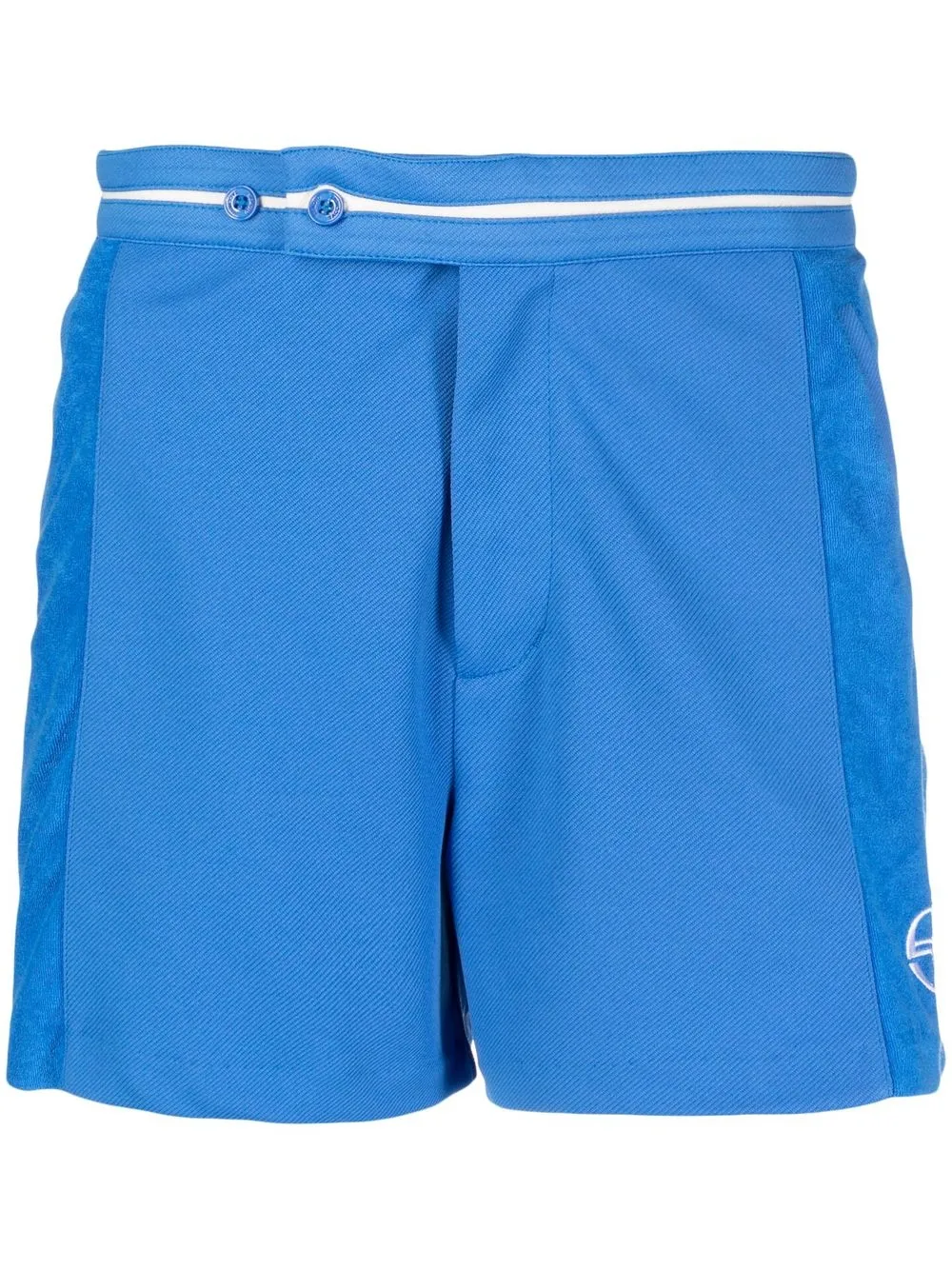 

Sergio Tacchini panelled cotton shorts - Blue