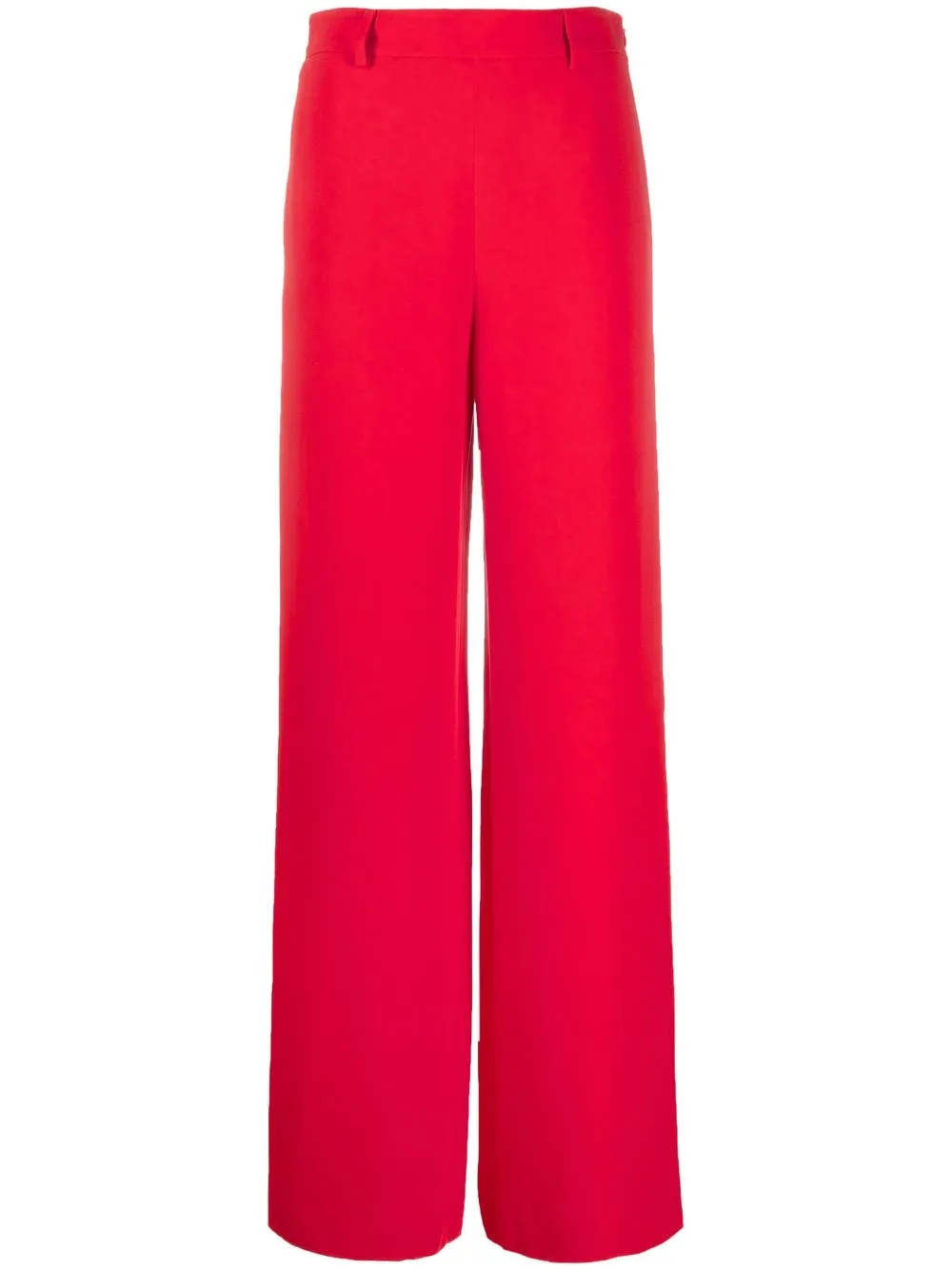 

Valentino pantalones anchos con tiro alto - Rojo