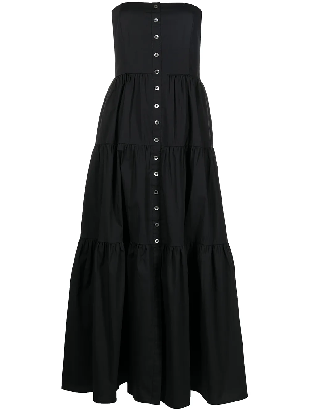 

STAUD vestido midi Elroy - Negro