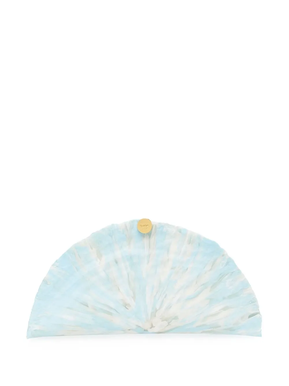 

Vanina Le Crepusculo shell-effect clutch - Blue