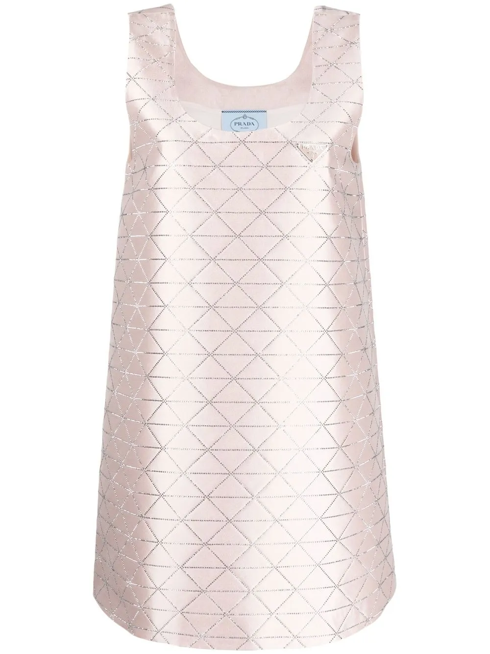 Image 1 of Prada rhinestone triangle pattern dress