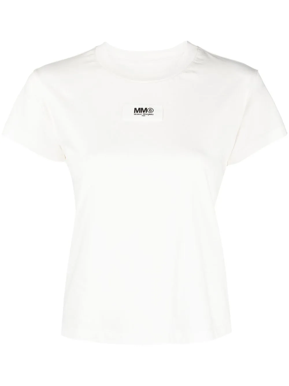 

MM6 Maison Margiela playera con logo estampado - Blanco
