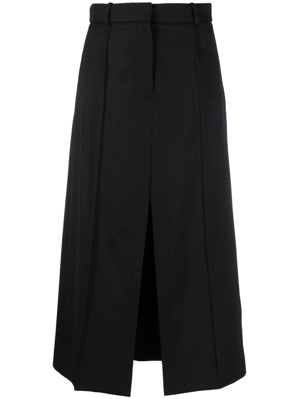 

Alexander McQueen front slit A-line skirt - Black