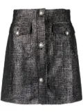 Alessandra Rich metallic A-line skirt - Black