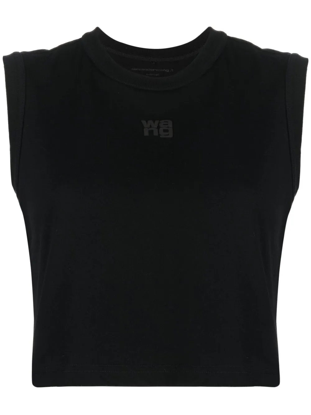 

Alexander Wang playera con logo bordado - Negro