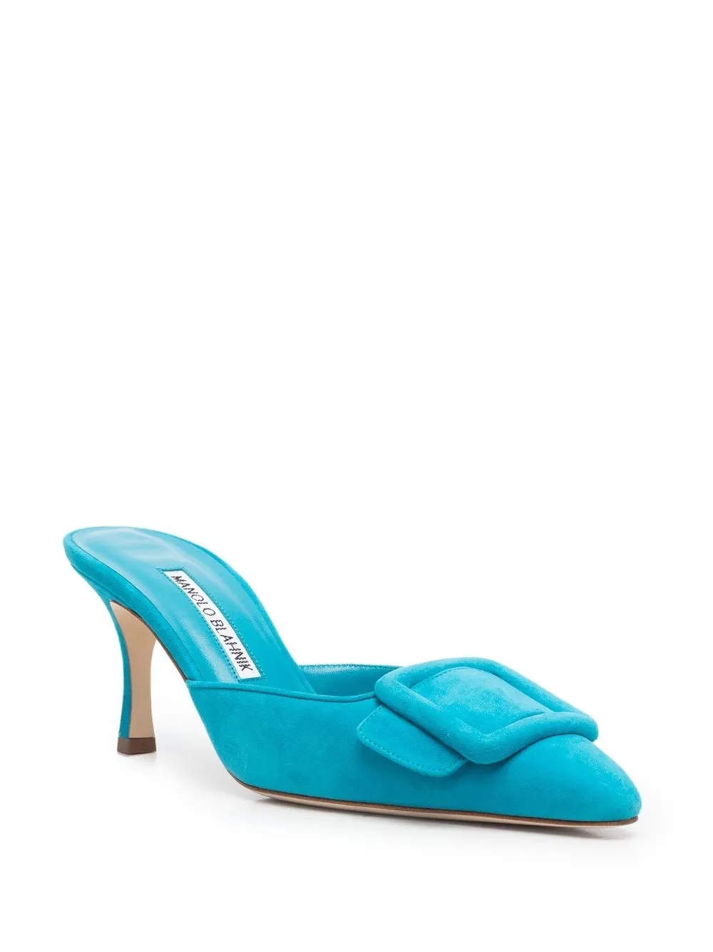 Manolo Blahnik Maysale muiltjes met gesp - Blauw