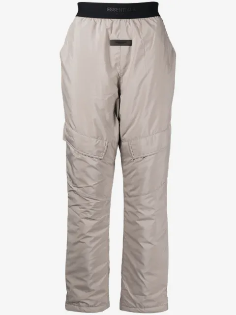 FEAR OF GOD ESSENTIALS logo-appliqué straight-leg trousers