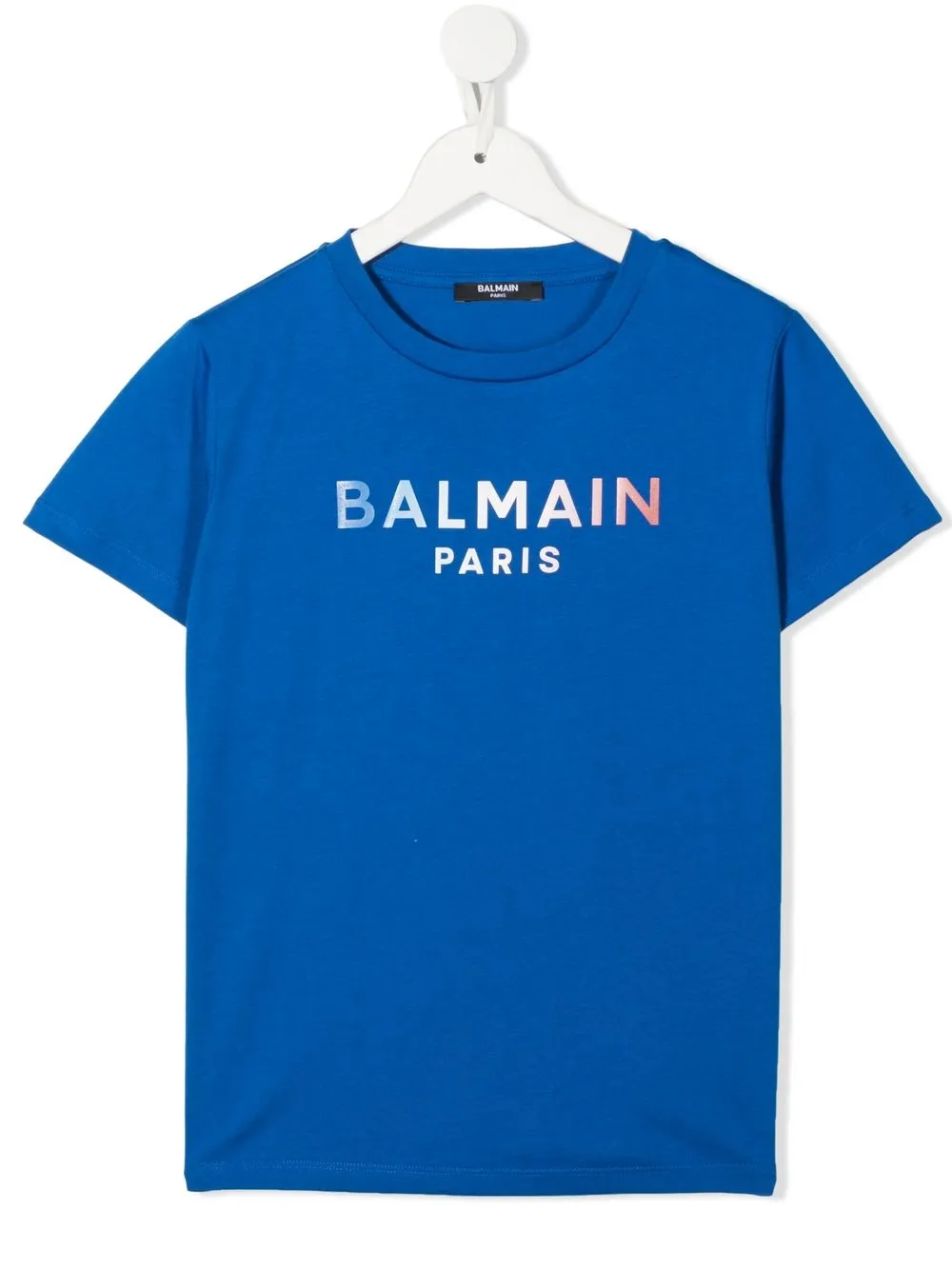 

Balmain Kids logo-print short-sleeved T-shirt - Blue