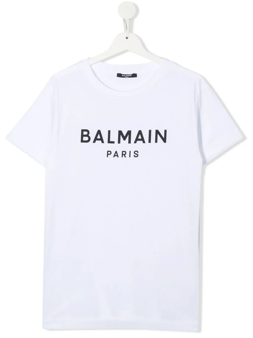 

Balmain Kids playera manga corta con logo estampado - Blanco